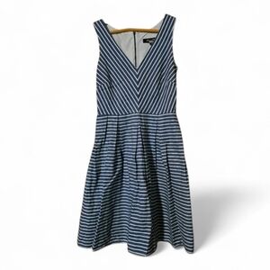 ALEX & ALEX / ANTHROPOLOGIE Striped Fit & Flare Dress - Size 0